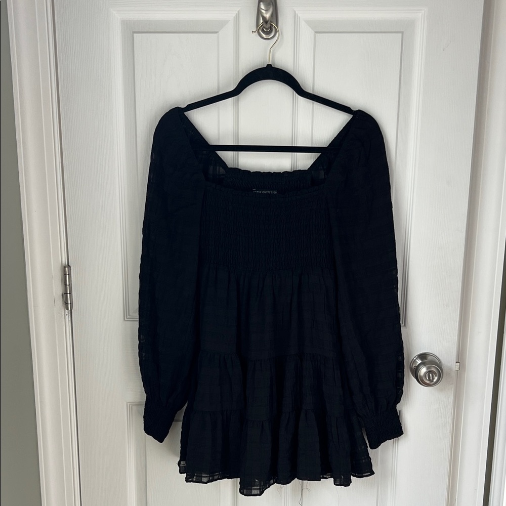 Urban Outfitters Black Tiered Mini Dress